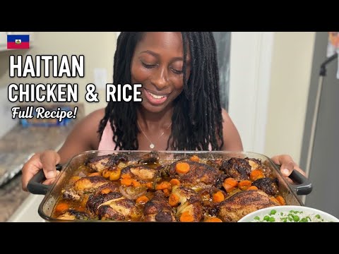 Haitian chicken and rice - Rooted In J's