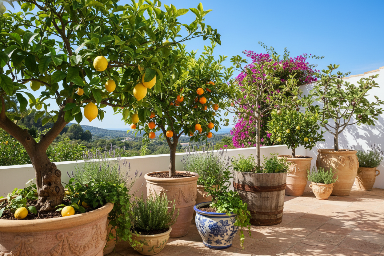 fruit trees in pots 